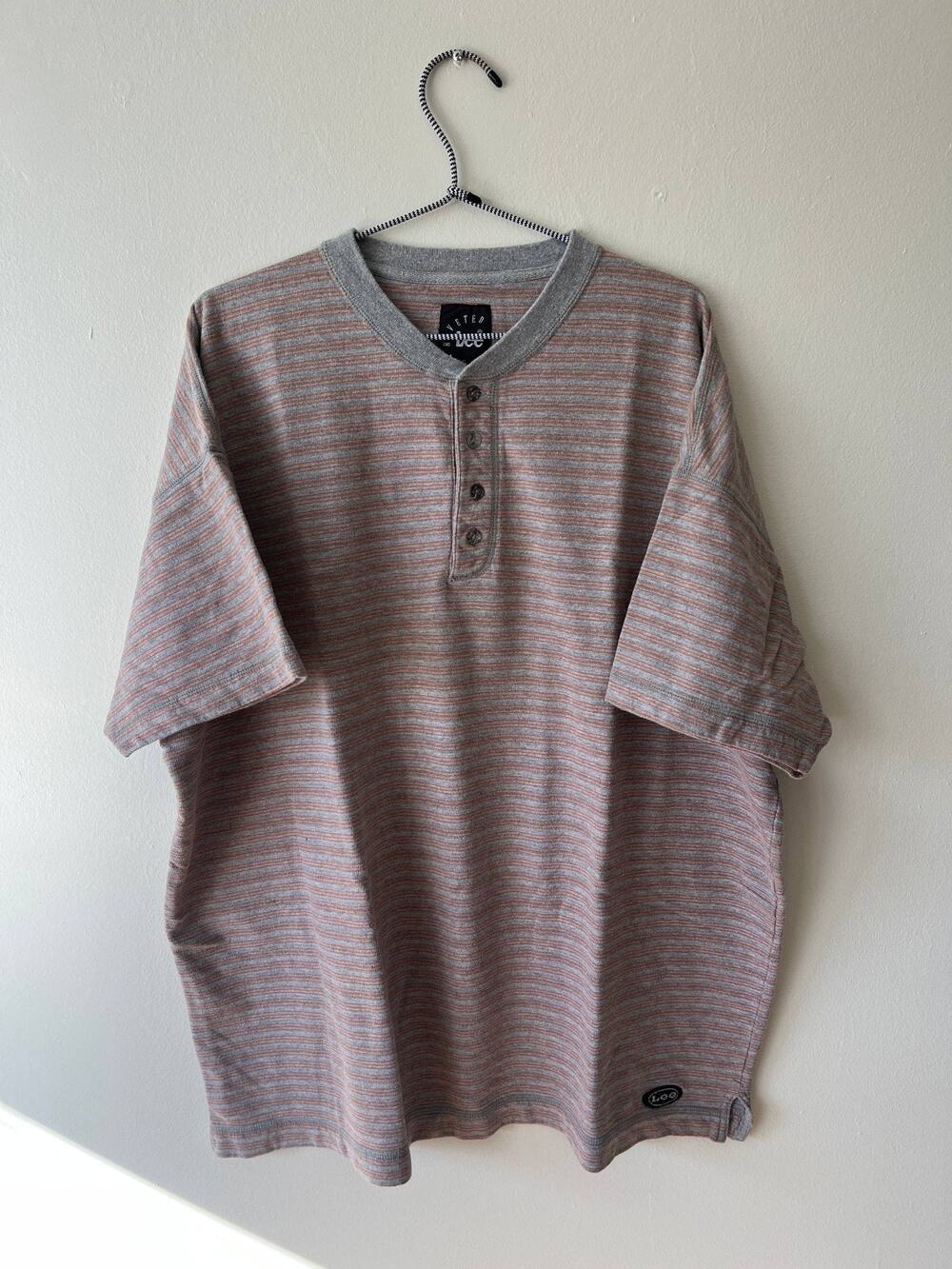 Lee Riveted Vintage Polo Shirt Stripe Y2K Rare XL 80s Retro Classic Casual